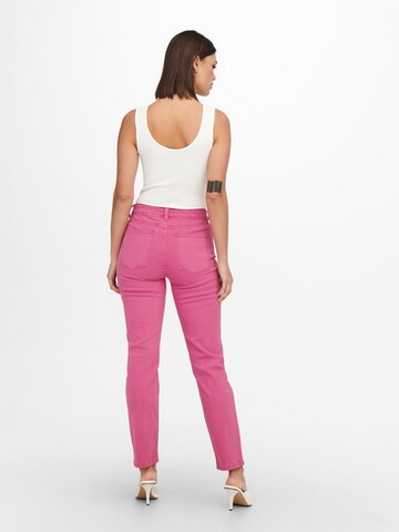 Coupe slim Jean ONLY en rose
