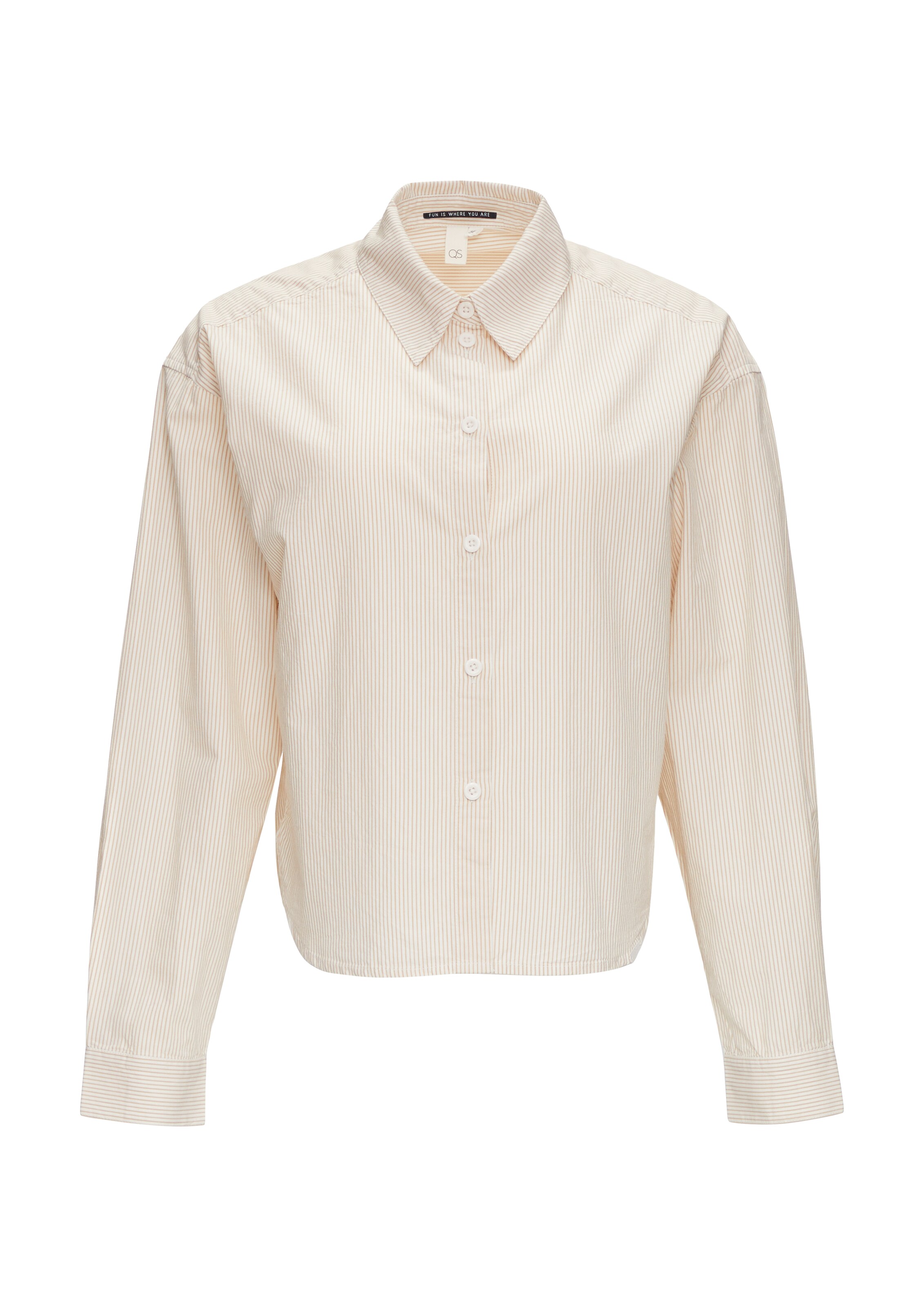 QS Bluse in Beige: Vorderseite