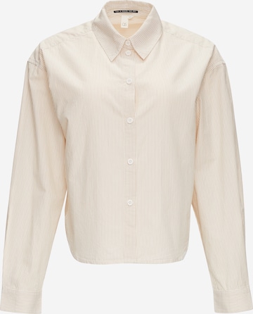 QS Blouse in Beige: front