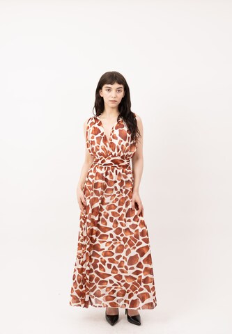 Elara Kleid in Braun