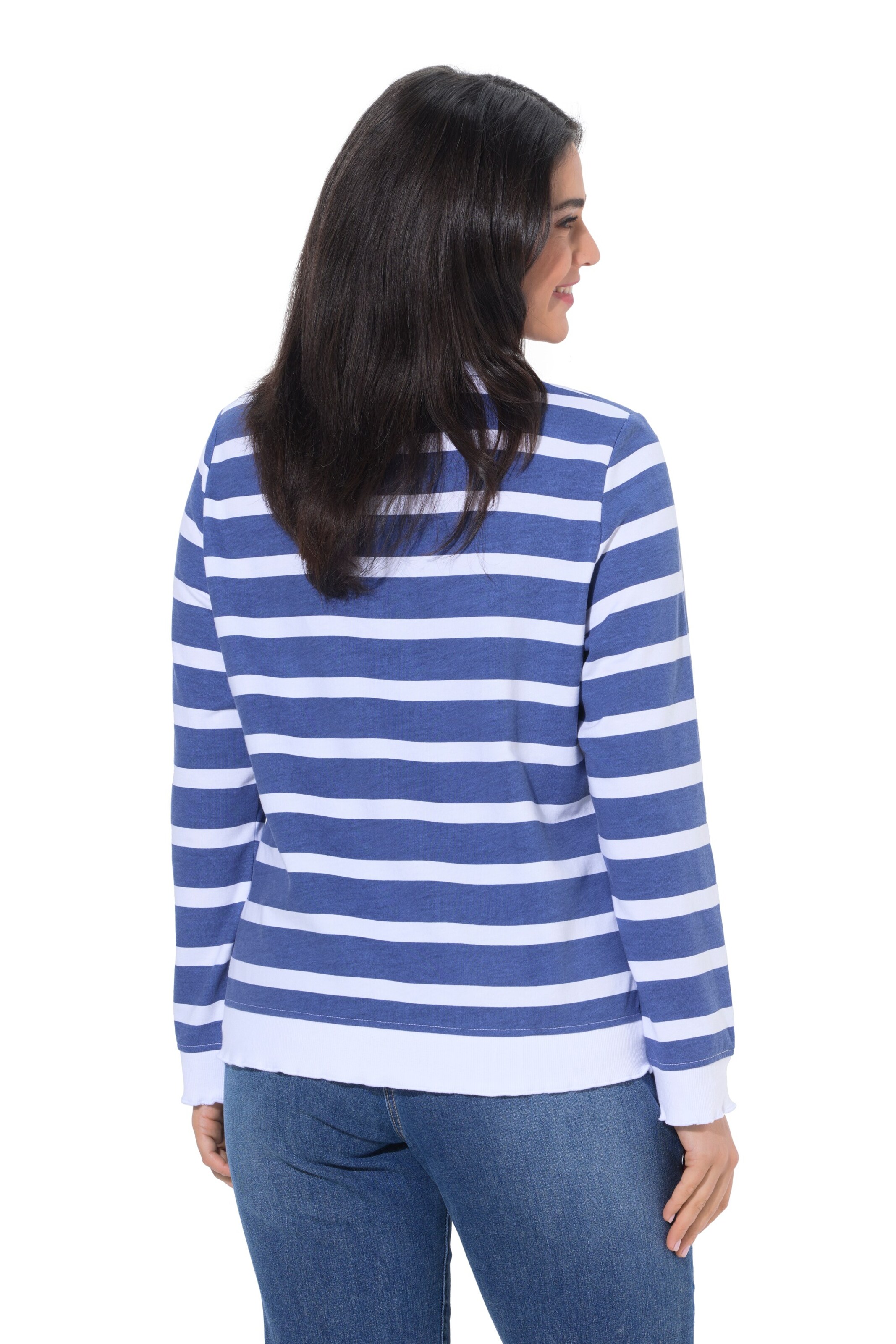 Ulla Popken Sweatshirt in Blue