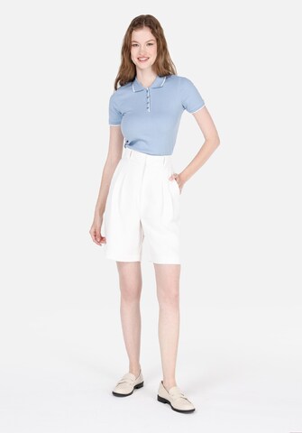 Wide Leg Pantalon à pince Colin's en blanc