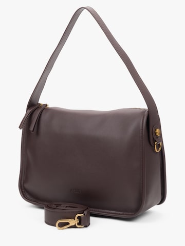 Estro Handbag '1682' in Brown: front