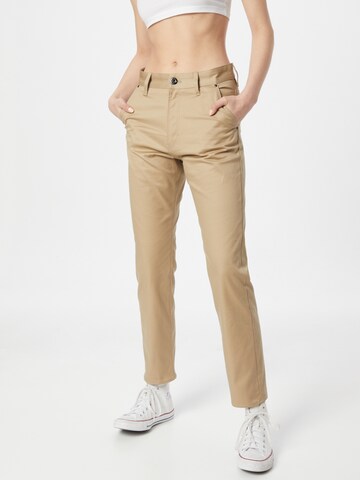 G-Star RAW Regular Chino Pants in Beige: front