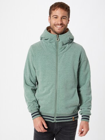 Fli Papigu Sweat jacket 'Testo Eiweiss Bräune' in Green: front