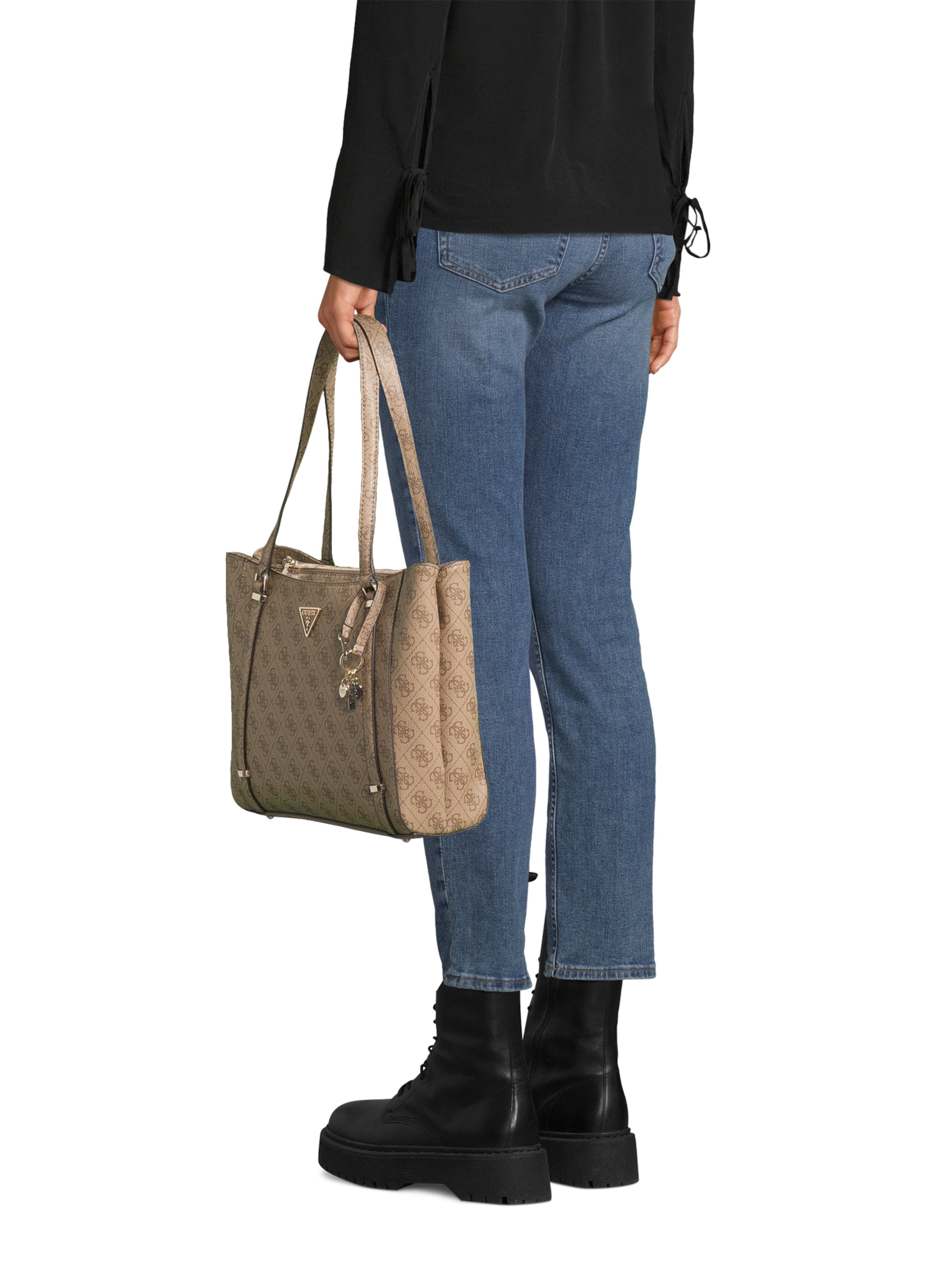 GUESS Taška přes rameno 'ECO ERICA ELITE TOTE' – hnědá