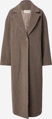 A LOT LESS Between-Seasons Coat 'Sydney' in Brown: front
