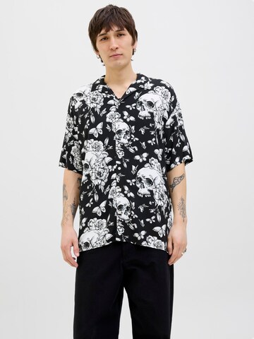 JACK & JONES Comfort Fit Skjorte i sort: forside
