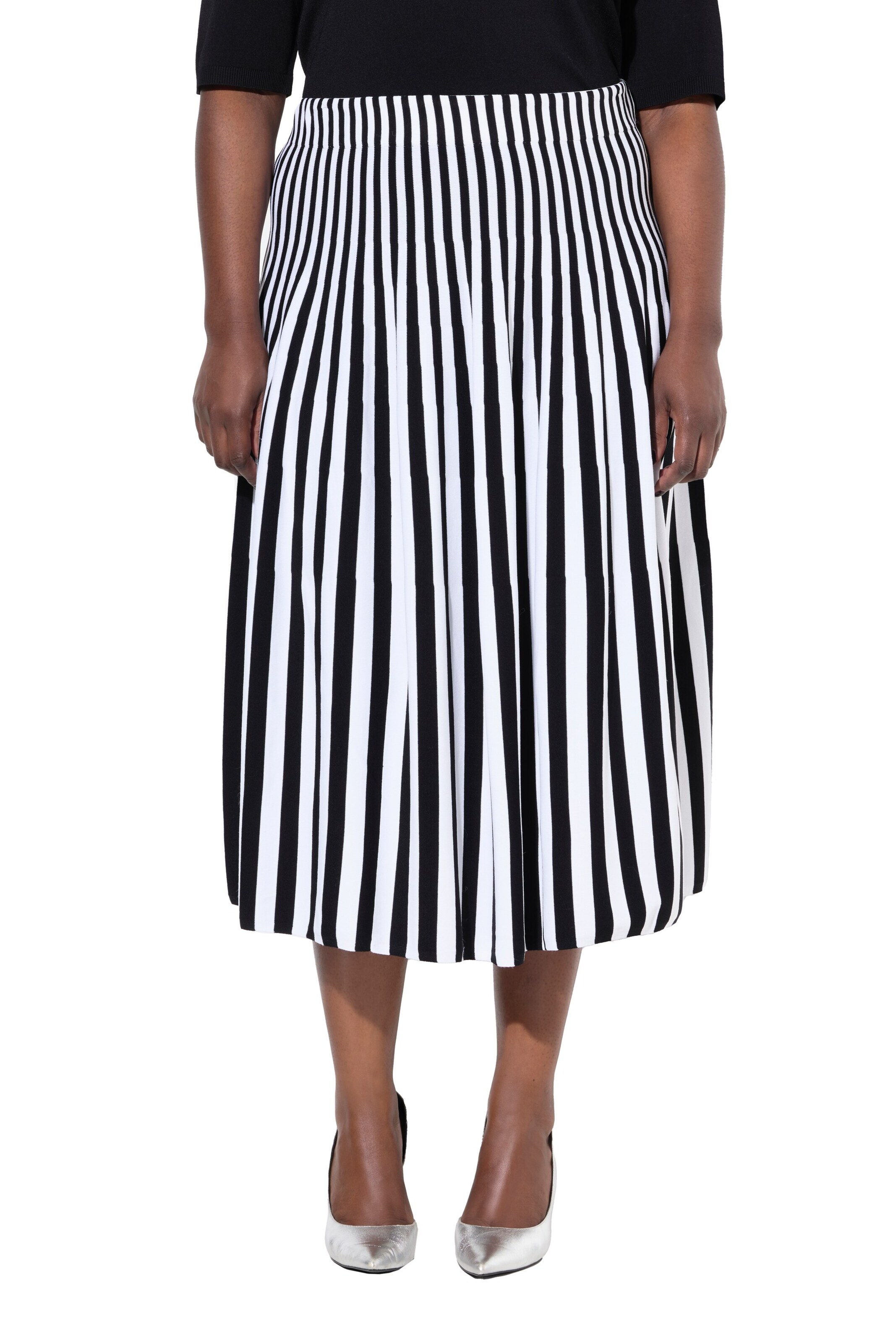 Ulla Popken Rock in Weiß: Vorderseite