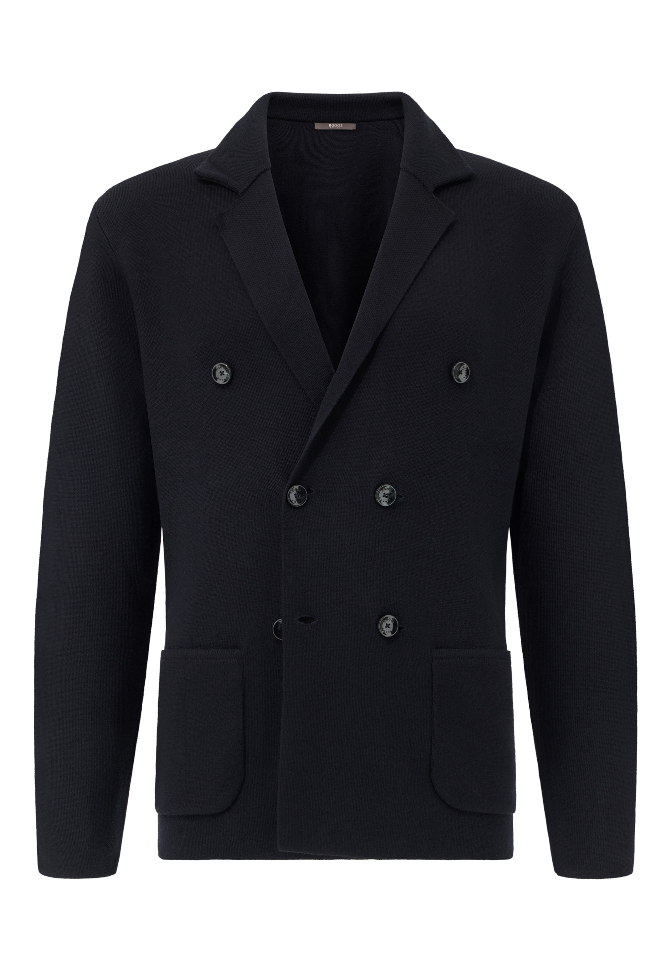 Boggi Milano Manteau mi-saison en bleu marine, Vue avec produit