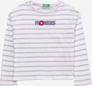 T-Shirt UNITED COLORS OF BENETTON en violet : devant