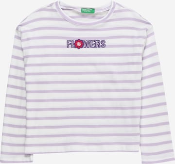 T-Shirt UNITED COLORS OF BENETTON en violet : devant