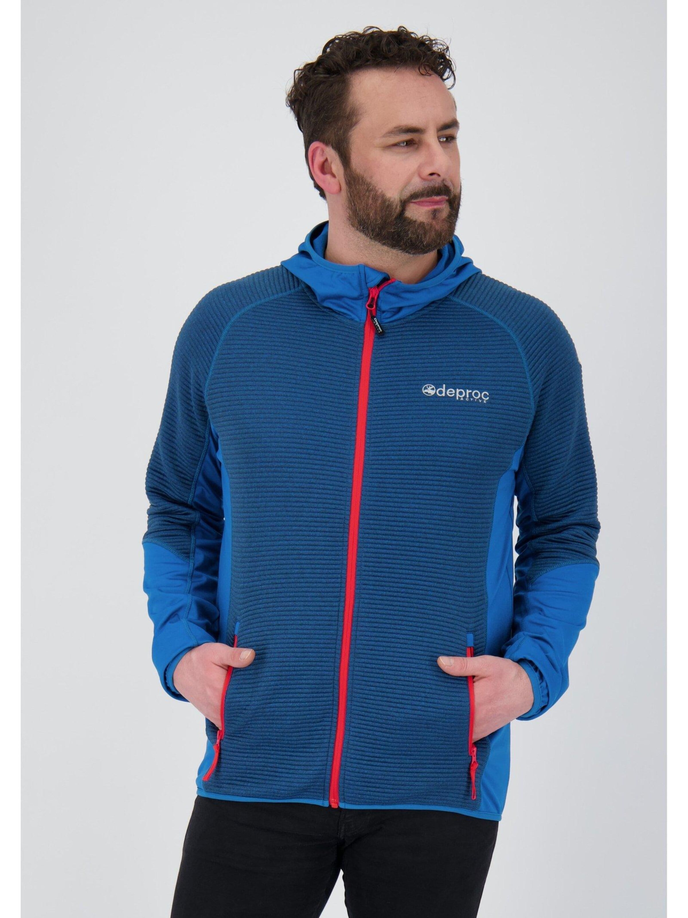 deproc Fleece Jacket 'ELM' in Blue