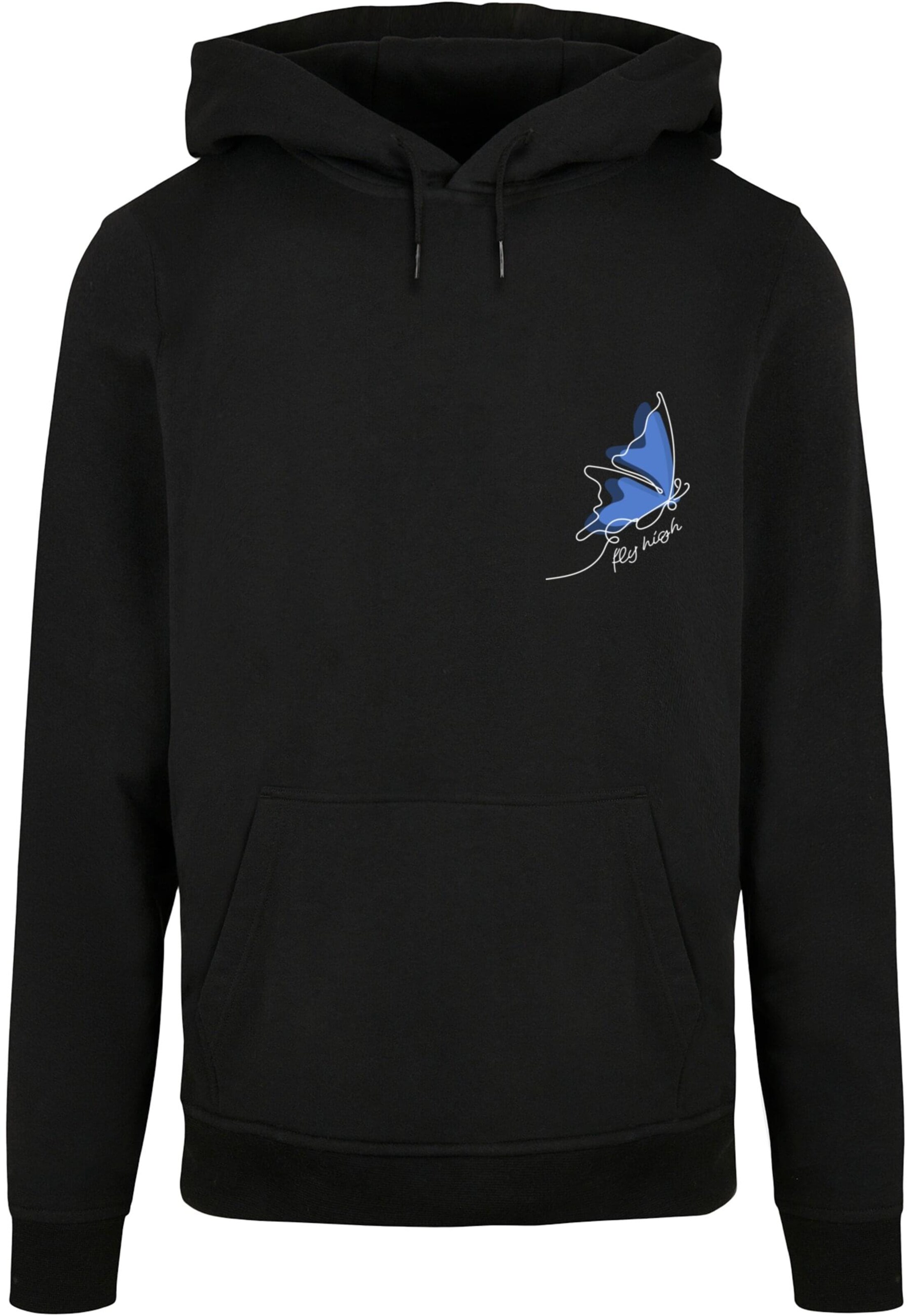 Merchcode Sweatshirt 'Fly High' in Schwarz: Vorderseite