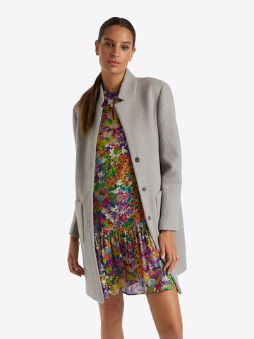 Rich & Royal Between-Seasons Coat in Grey: front