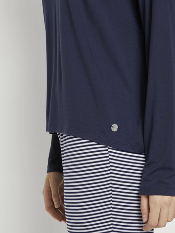 TOM TAILOR Pyjama in Blauw