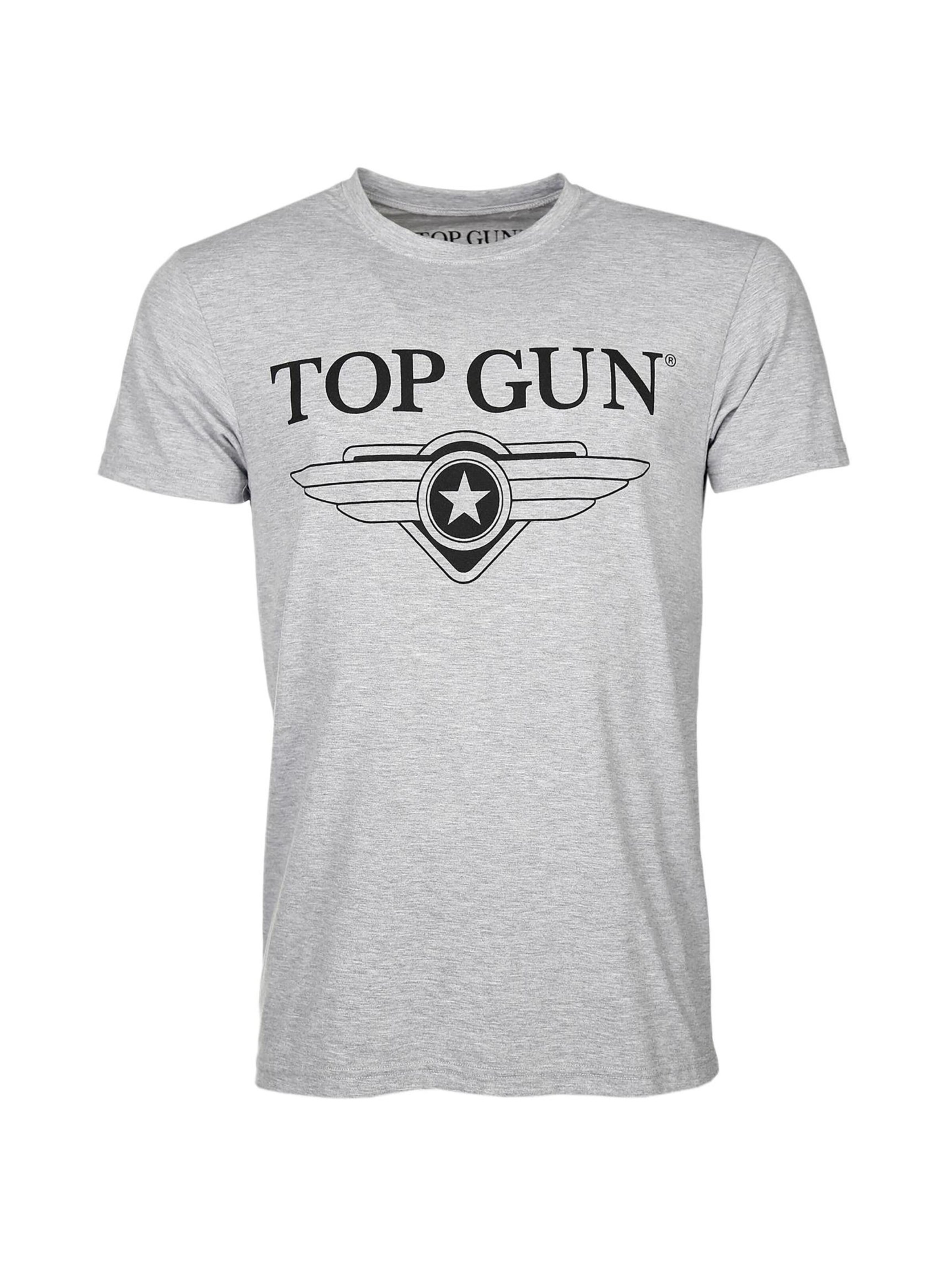 TOP GUN Shirt 'Cloudy' in Grey: front