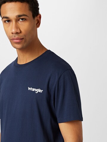 WRANGLER Bluser & t-shirts 'SIGN OFF TEE' i blå