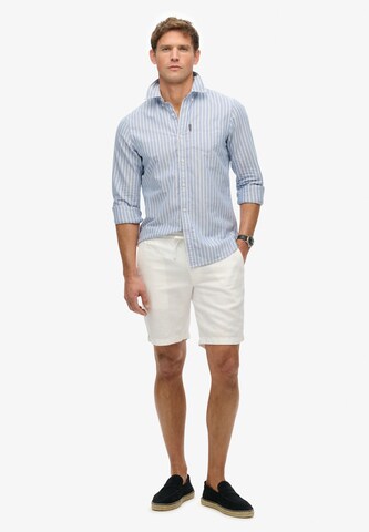 Coupe slim Pantalon chino 'The Merchant Store' Superdry en blanc