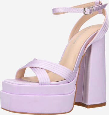 GLAMOROUS Sandals 'LILAC' in Purple: front