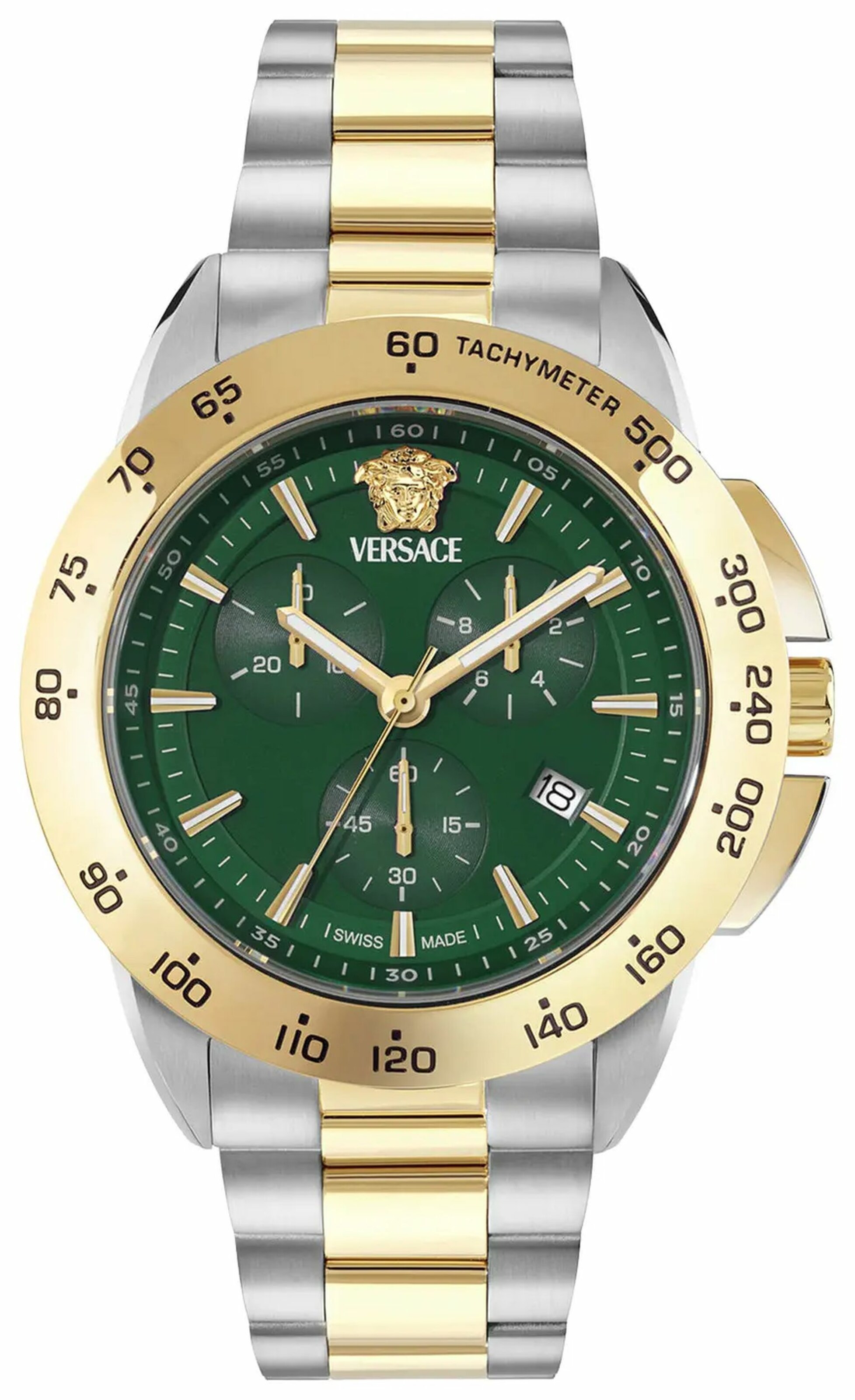 VERSACE Uhr in Grün: Vorderseite