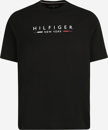 T-Shirt 'NEW YORK' Tommy Hilfiger Big & Tall en noir : devant