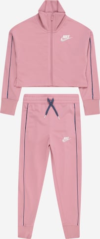 Nike Sportswear Jogginganzug in Pink: predná strana