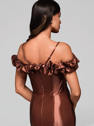 Ombre Abendkleid in Braun