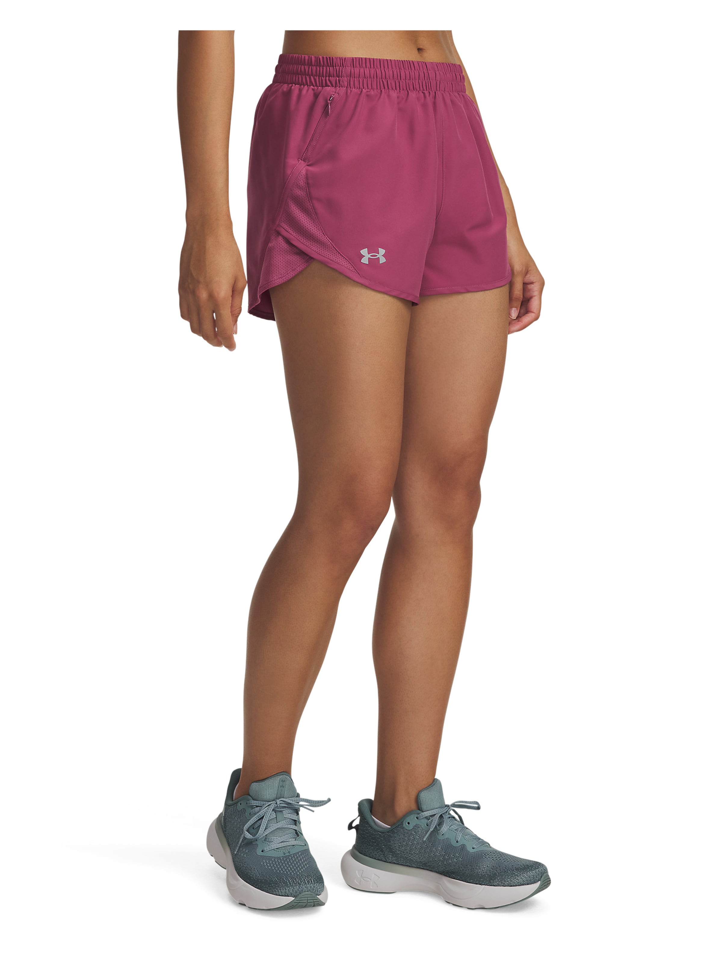 UNDER ARMOUR Szabványos Sportnadrágok 'Fly By 3' - piros: elől