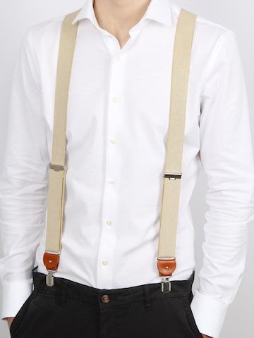 Profuomo Bretels in Beige: voorkant