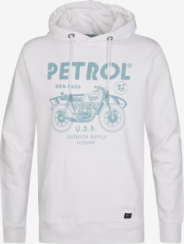 Petrol Industries Sweatshirt 'Palmcove' in White: front