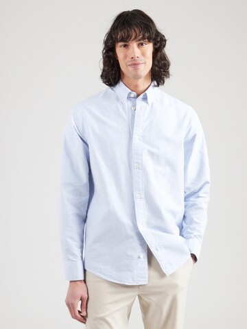 NN07 - Ajuste regular Camisa 'Colby' en azul: frente