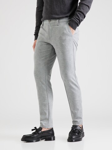 Coupe slim Pantalon chino 'MARK' Only & Sons en gris : devant