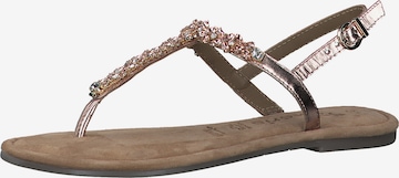 TAMARIS T-Bar Sandals in Gold: front