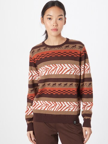 Iriedaily Sweater in Brown: front