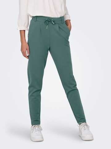 ONLY Slim fit Pleat-front trousers 'ONLPoptrash' in Green: front