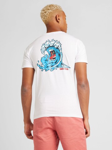 Santa Cruz T-Shirt 'Screaming Wave' in Weiß: Vorderseite
