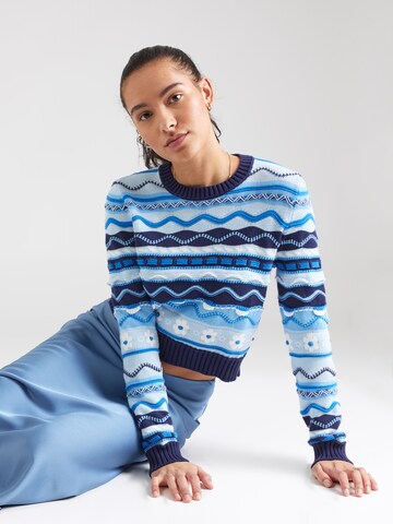 Pullover di UNITED COLORS OF BENETTON in blu: frontale