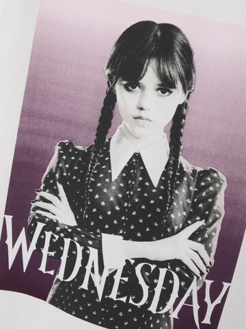 Maglietta 'NKFJax Wednesday' di NAME IT in bianco