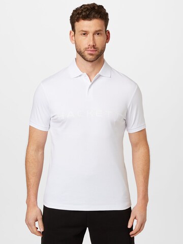 T-Shirt 'ESSENTIAL' Hackett London en blanc : devant