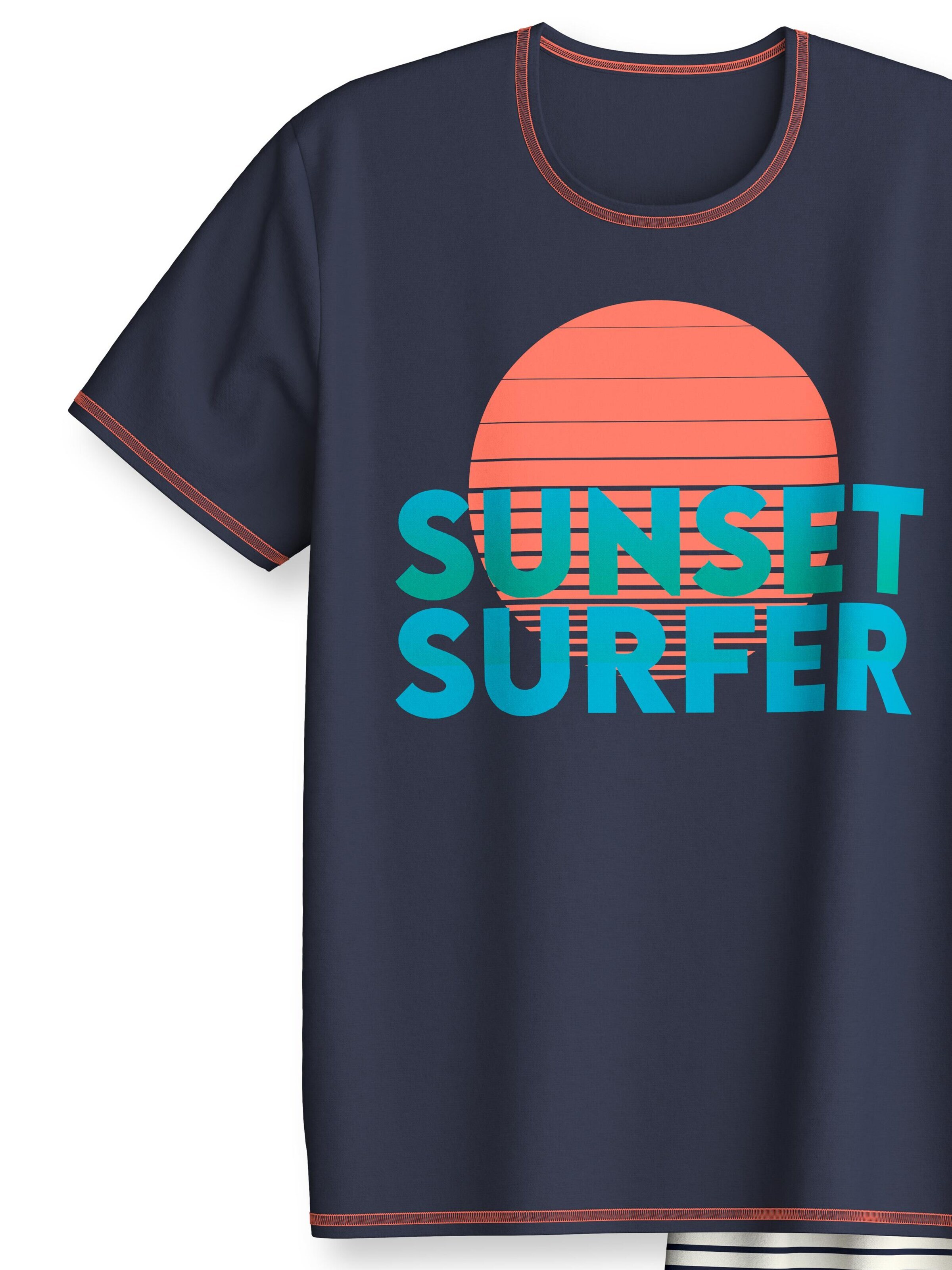 CALIDA Pajamas 'Surf' in Blue