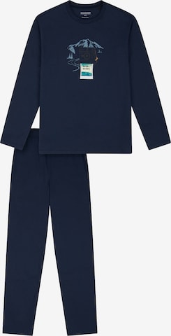 Pyjama ' Nightwear ' SCHIESSER en bleu : devant
