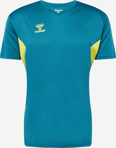 Hummel Functioneel shirt 'Authentic' in de kleur Cyaan blauw / Grijs / Riet / Zwart, Productweergave