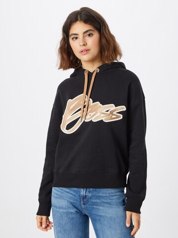 BOSS Black Sweatshirt 'Ecaisy' in Black: front