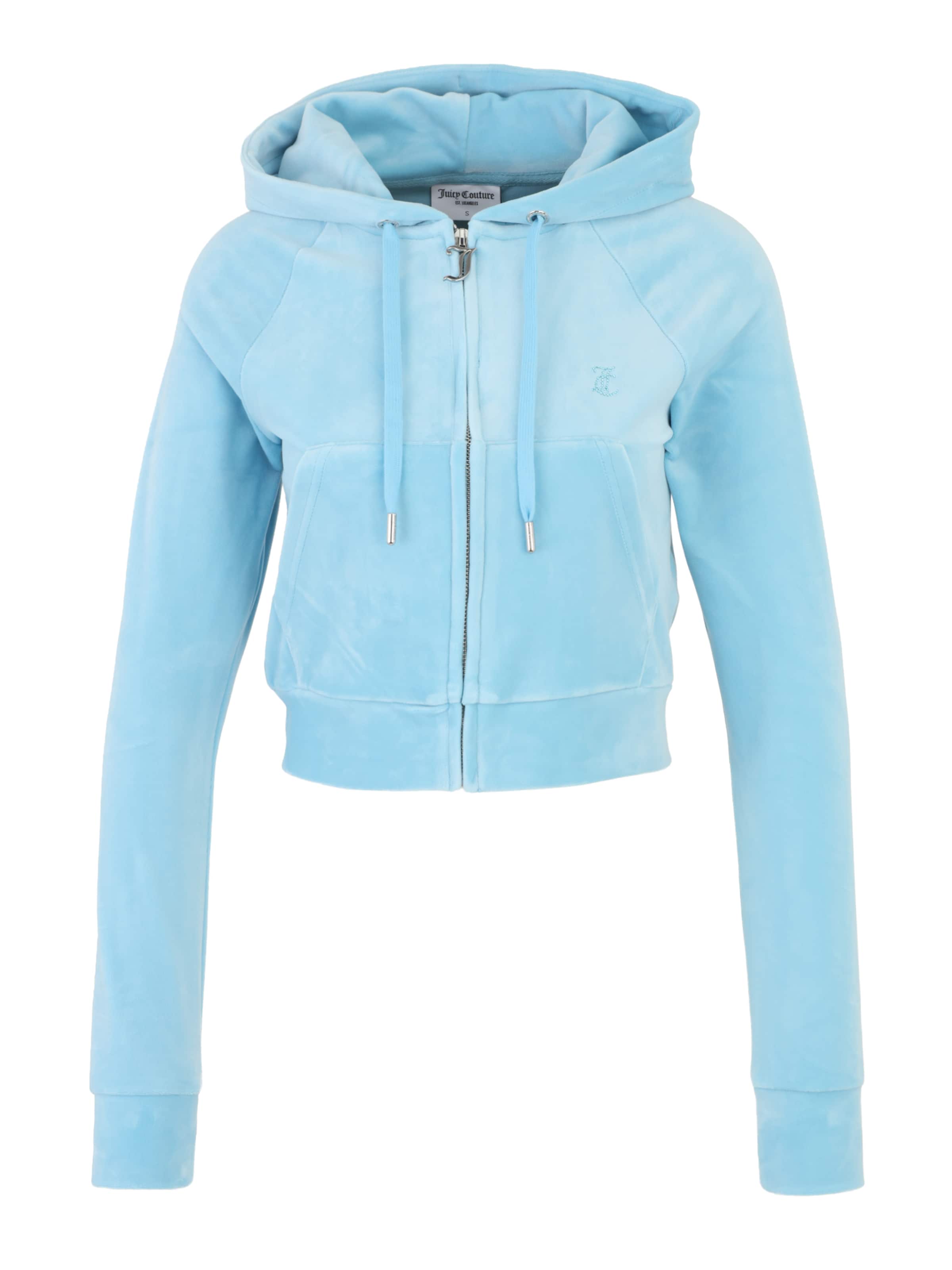 Juicy Couture Petite - Sudadera con cremallera 'MADISON' en azul: frente