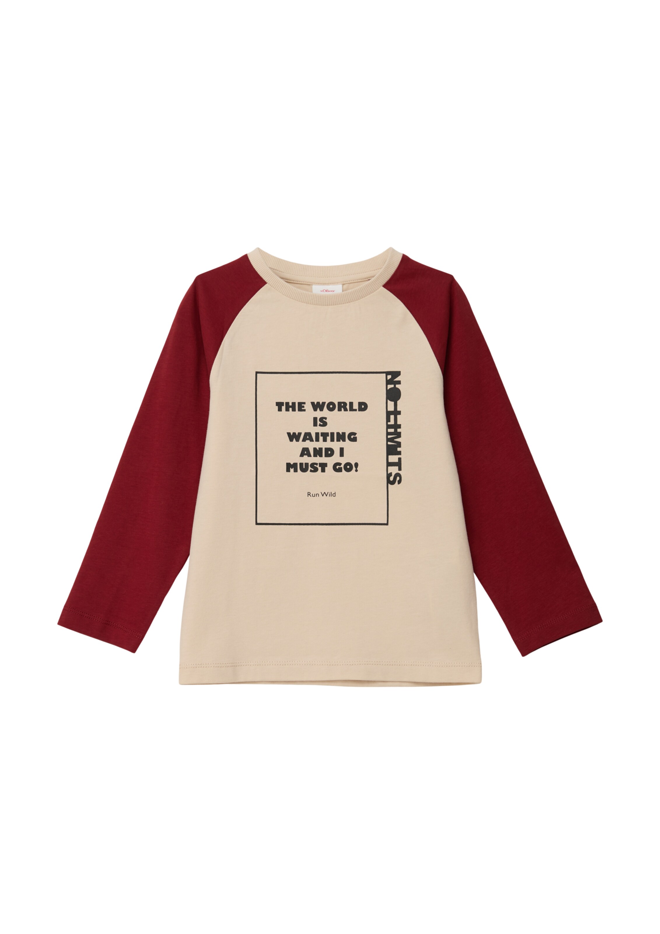 T-Shirt s.Oliver en beige : devant