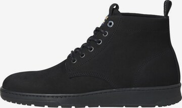 JACK & JONES Schnürstiefel in Schwarz: predná strana