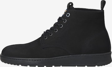 JACK & JONES - Botas con cordones en negro: frente