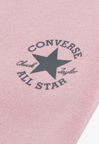 CONVERSE Szeroka nogawka Spodnie w kolorze różowy
