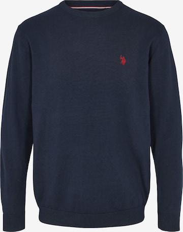 U.S. POLO ASSN. Trui 'Adair' in Blauw: voorkant